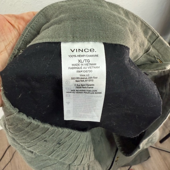 Vince Men’s Lightweight Hemp Pant Classic Fit/Owen in Black Size XL - Picture 5 of 6
